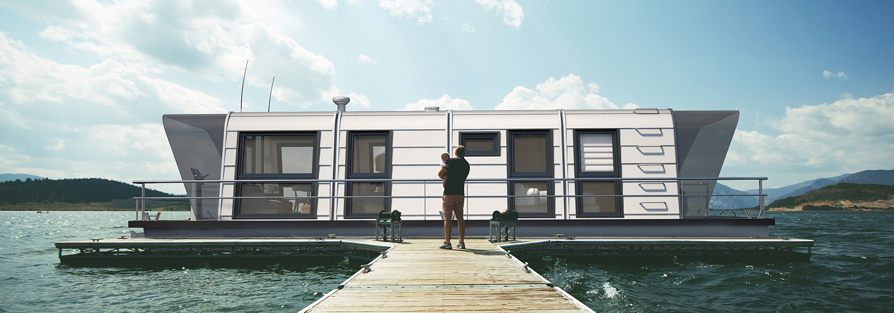 Max Zhivov ModulGO houseboat