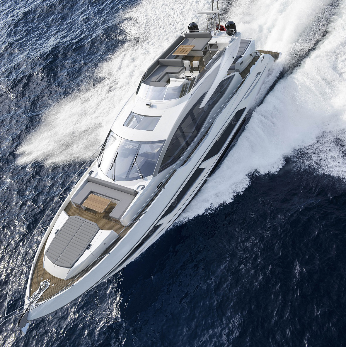 Sunseeker 74 Sport Yacht at sea