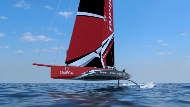 Emirates Team New Zealand new foiling monohull for America's Cup