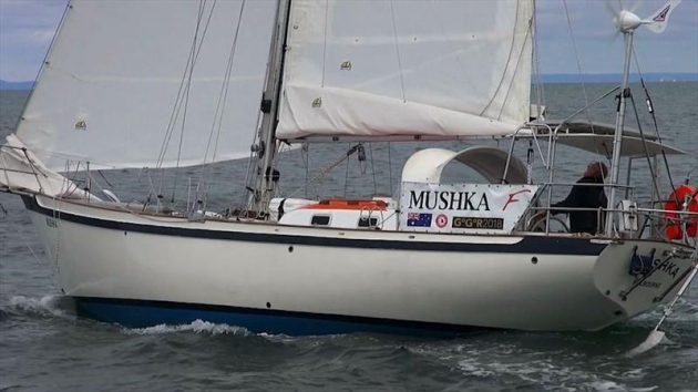 Golden Globe Race entry boat Mushka which belong to Shane Freeman