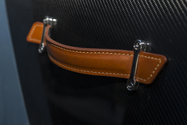 a leather strap on the Aston Martin AM37