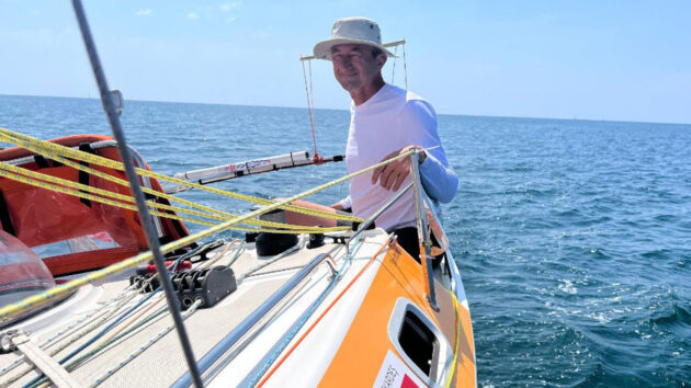 Ertan Beskardes will be racing on Trekka - the first Class Globe 5.80 ever built. Credit: Ertan Beskardes/Ocean Frontiers OGR/GGR/CG580