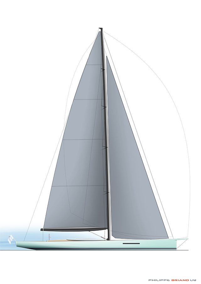 Sail plan of Egoist
