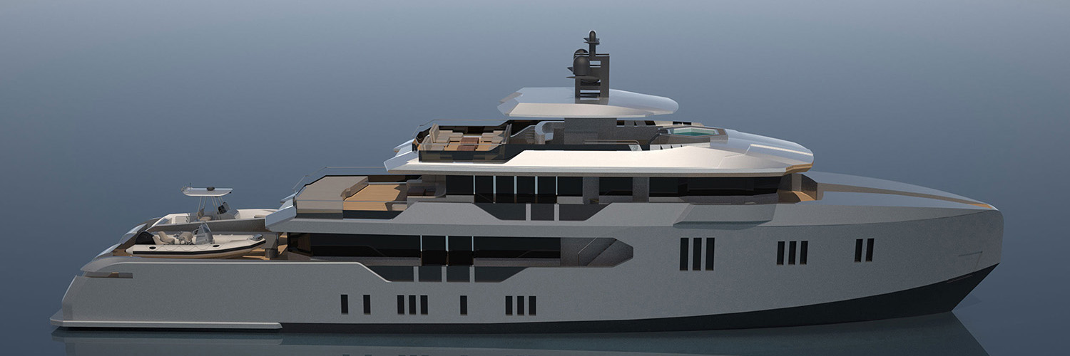 Misha Merzliakov Yacht Designs GCX40 explorer rendering