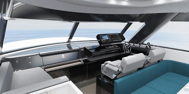 Cetera Yachts Cetera 60 wheelhouse