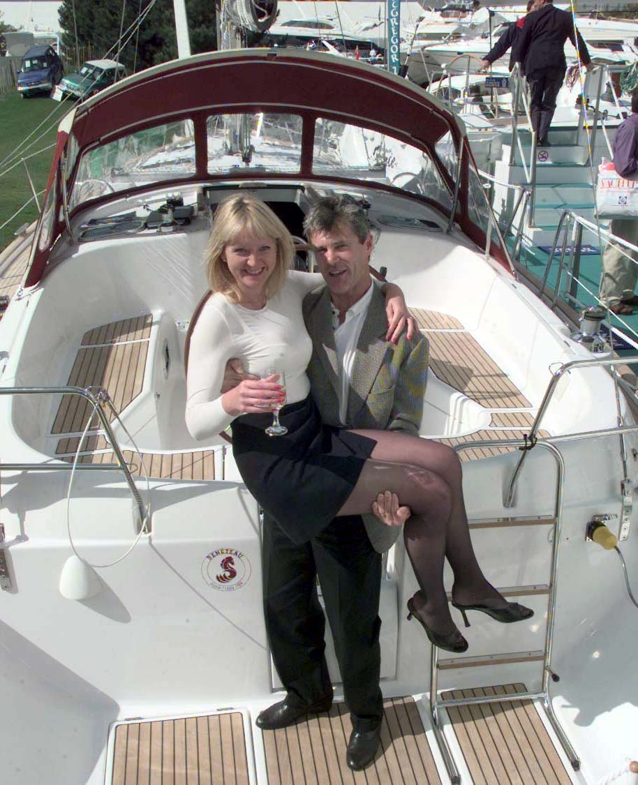 Southampton Boat Show newlyweds Wendy and Richard Keeble aboard Oceanis 411