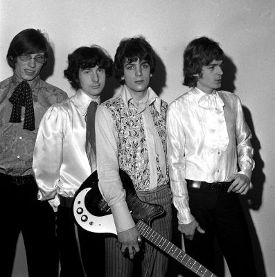 four members of Pink Floyd in 1960s London
