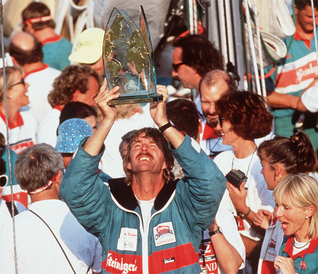 Sir Peter Blake skipped Steinlager 2 to victory