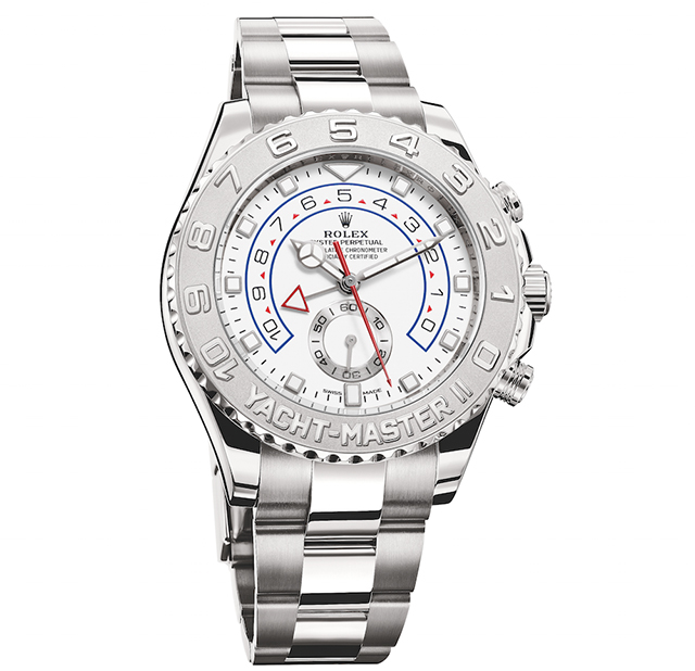 A Rolex watch in platinum and white gold