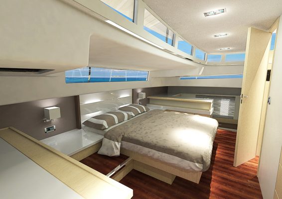 Silent Yachts Silent 55 owner's cabin