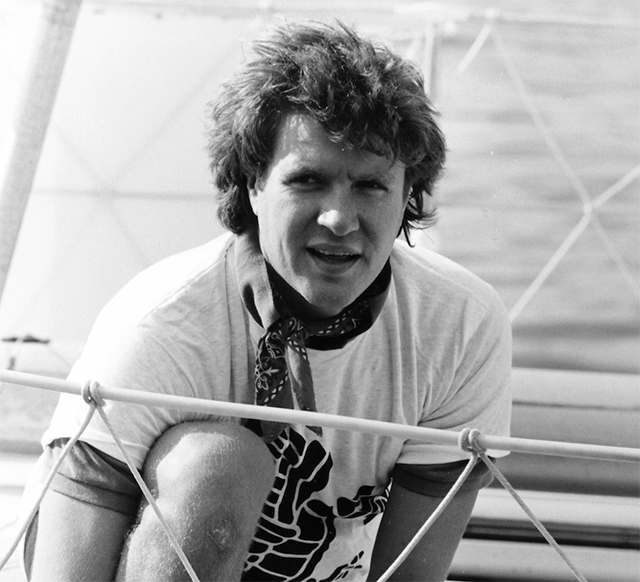 Simon Le Bon on the Whitbread Round the World yacht, Drum