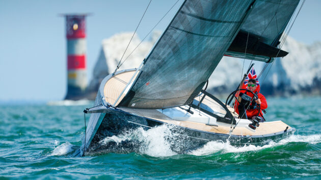 dd in seat backrests for real comfort sailing from the low side. Photo: Paul Wyeth