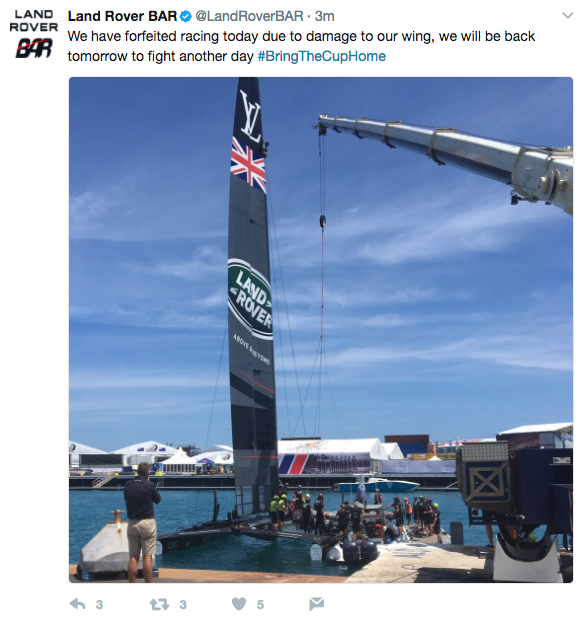 Land Rover BAR withdrawal from the second race